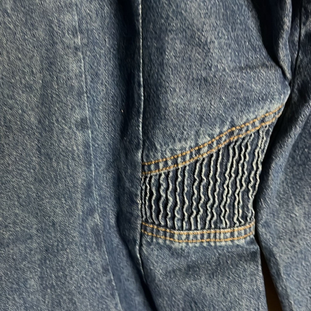 😄Vintage 70’s maxi jean dress full length button down - Picture 3 of 5